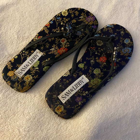 Sam & Libby Shoes - Sam & Libby Brocade Sandals Size 7